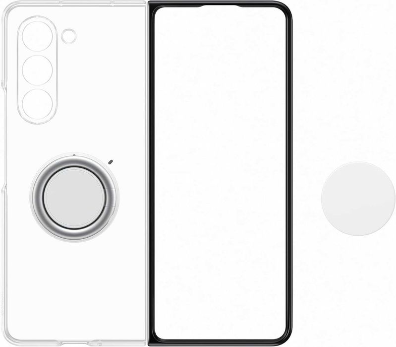 Оригинальные фирменный чехол Samsung Galaxy Z Fold 5 Clear Gadget Case