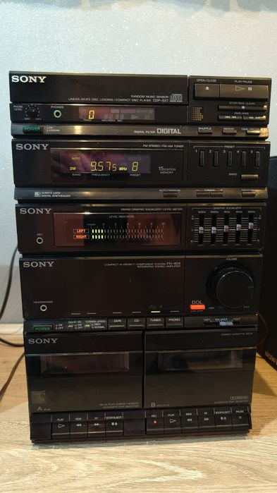 Unikatowa wieża Sony HST-404 + odtwarzacz Cd CDP-S27