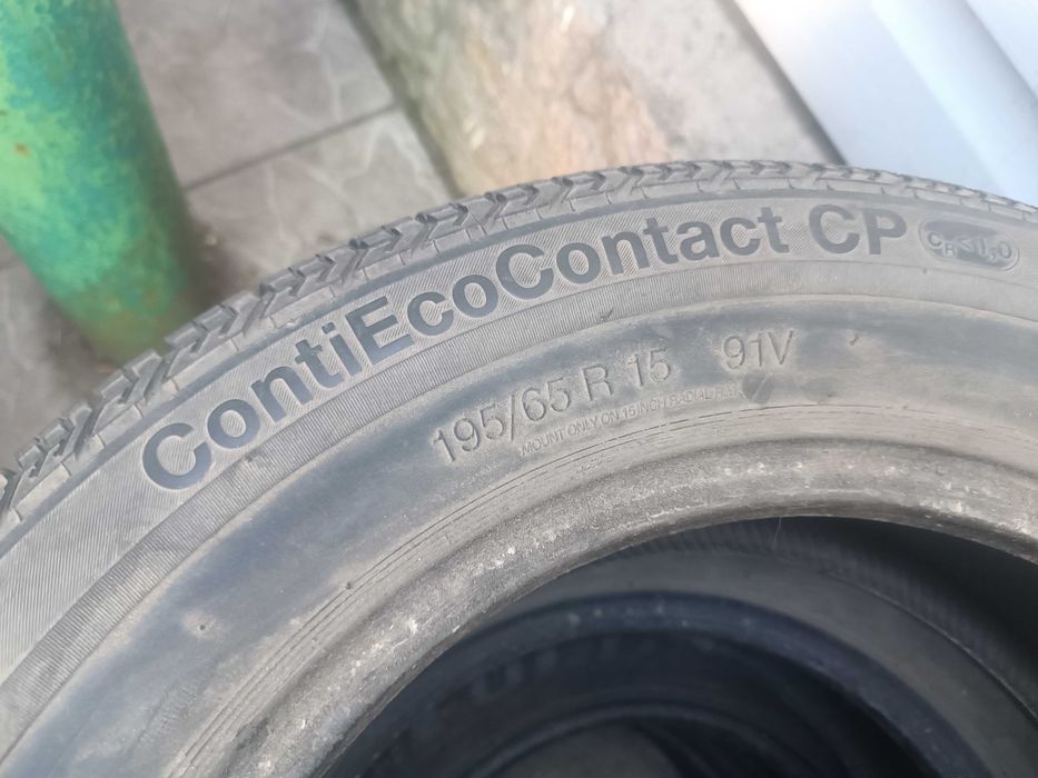 Continental conti Ecco contact 195 65 R15 летняя резина покрышка