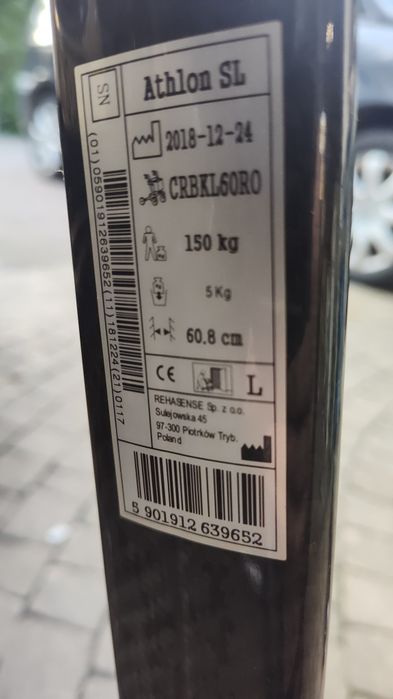 Chodzik, balkonik rollator Athlon SL Carbon