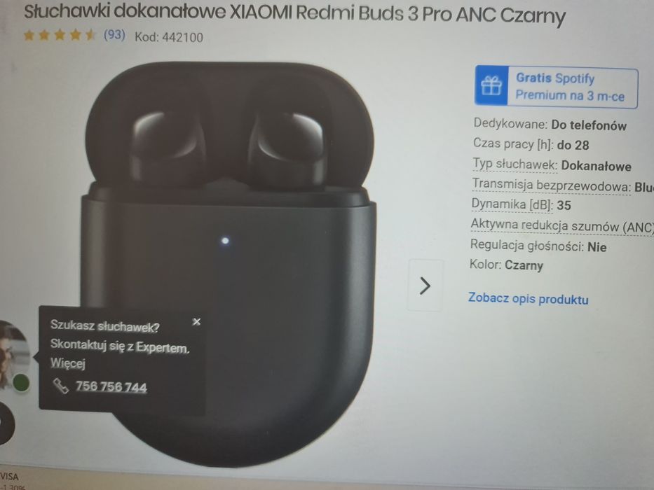 Xiaomi Redmi Buds 3 Pro Black