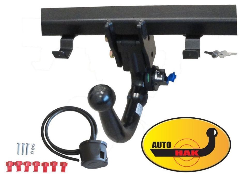 SŁUPSK NOWY KOMPLETNY VERTICAL AUTO HAK HOLOWNICZY + WIĄZKA 7 PIN VW GOLF 5 V + GOLF 5 V PLUS