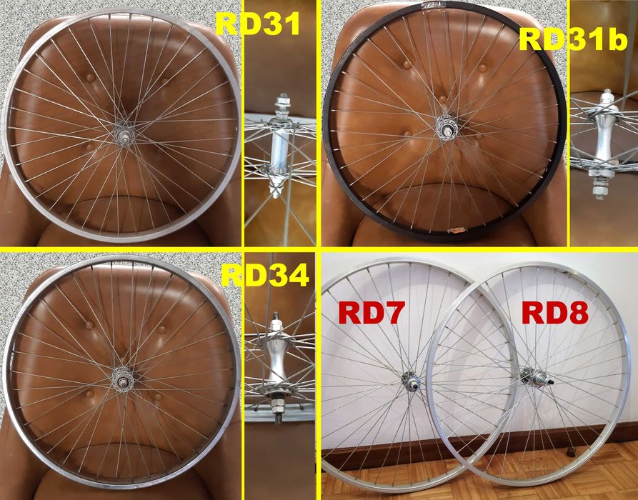 Rodas e aros de bicicleta (12, 14, 16, 18, 20, 24)