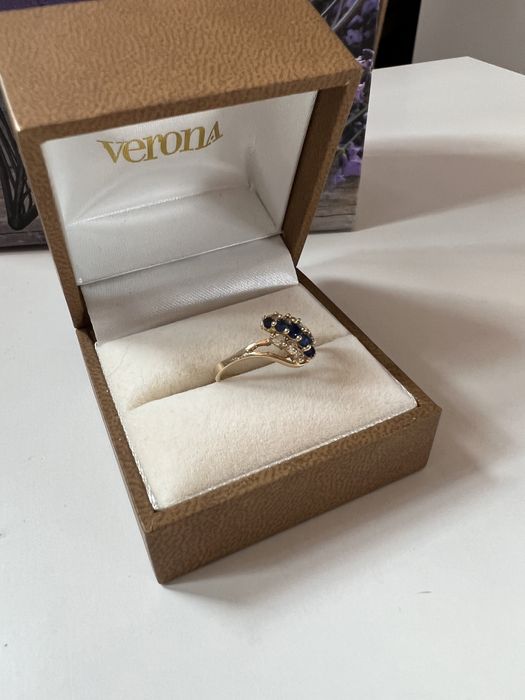 Delikatny złoty pierścionek Verona próba 585 rozm 12