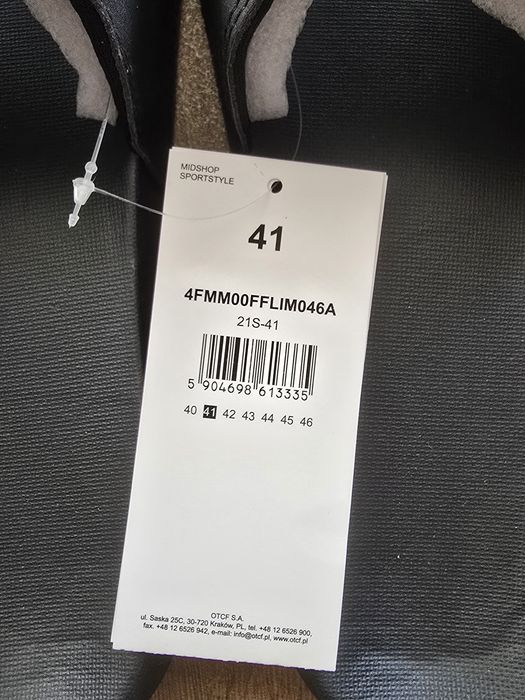 4F Klapki Unisex Wsuwane Lekkie Roz. 41 | Lato • basen • plaża • Wakacje