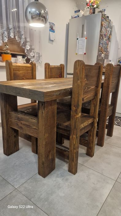 Stół + krzesła *lite drewno