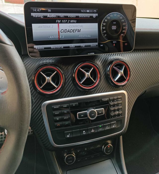 (NOVO) Rádio 2DIN Android 10.25" • Mercedes CLASSE A (W176) • [4+64GB]