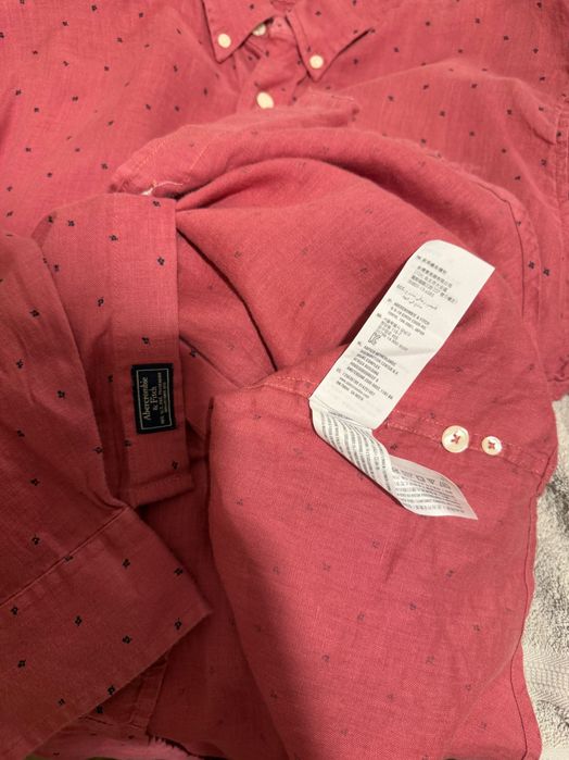 Сорочка льон Abercrombie &fitch р. ХL, льняна