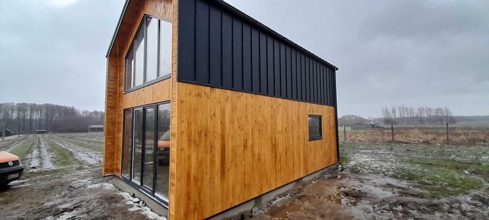 Domek 60m2 do samodzielnego montażu PANELE SIP podocinane SIP-POL