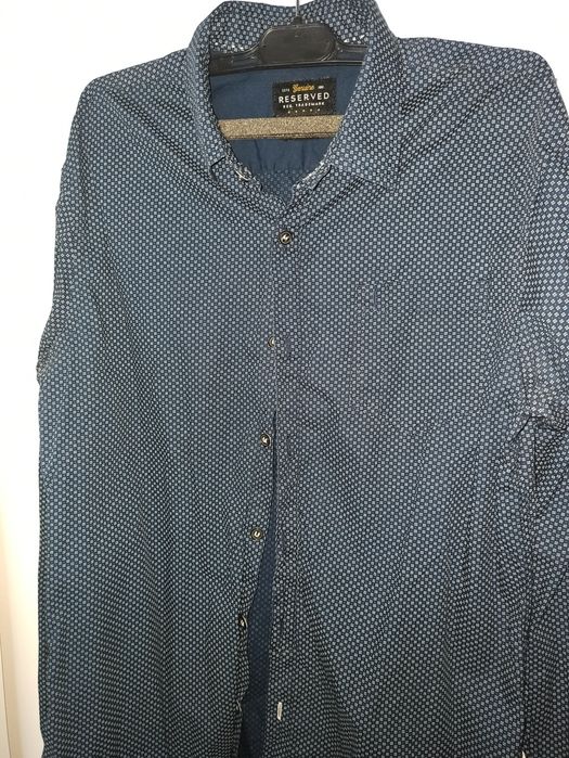 Męska koszula Reserved slim granatowa rozmiar M