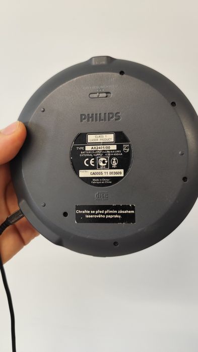 Портативный CD плеер PHILIPS AX2401 ESP дисковий Філіпс програвач
