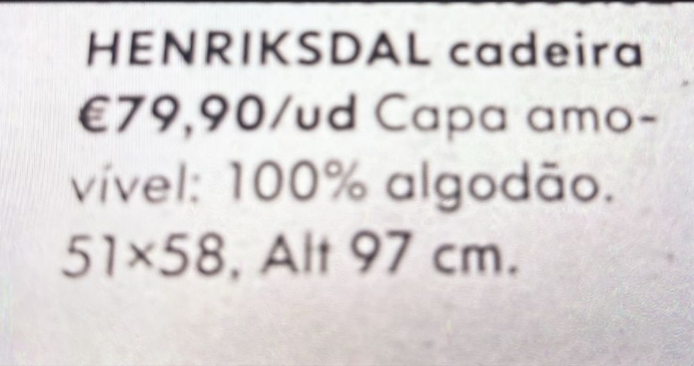 Cadeiras Ikea Henriksdal