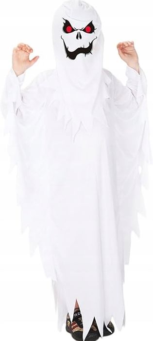 Strój Straszydło Duch Duszek na Halloween dla Chłopców roz M 110-120cm