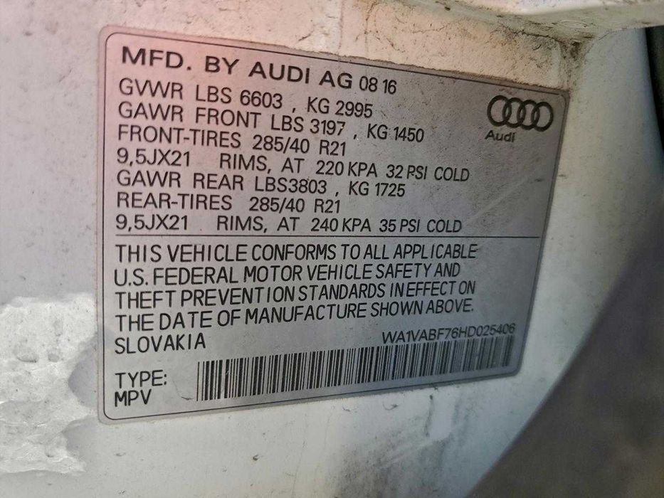 2017 AUDI Q7 prestige