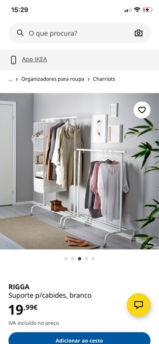 Arara IKEA RIGGA, branca,