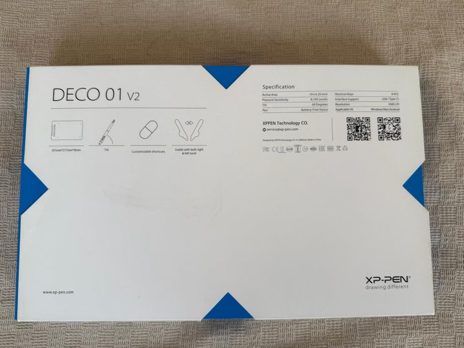 Tablet gráfico XP-Pen Deco 01 V2