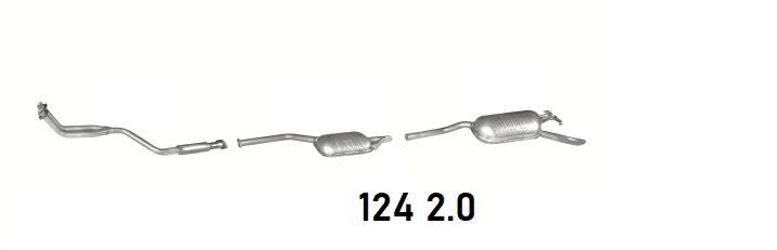 Глушник резонатор Mercedes 220 250 w202 w210 203  190 123 124 c180 200