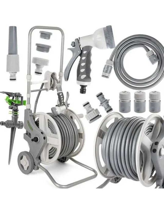 Садовий шланг 50 м на візку з котушкою. Садовий шланг. Шланг садовий.