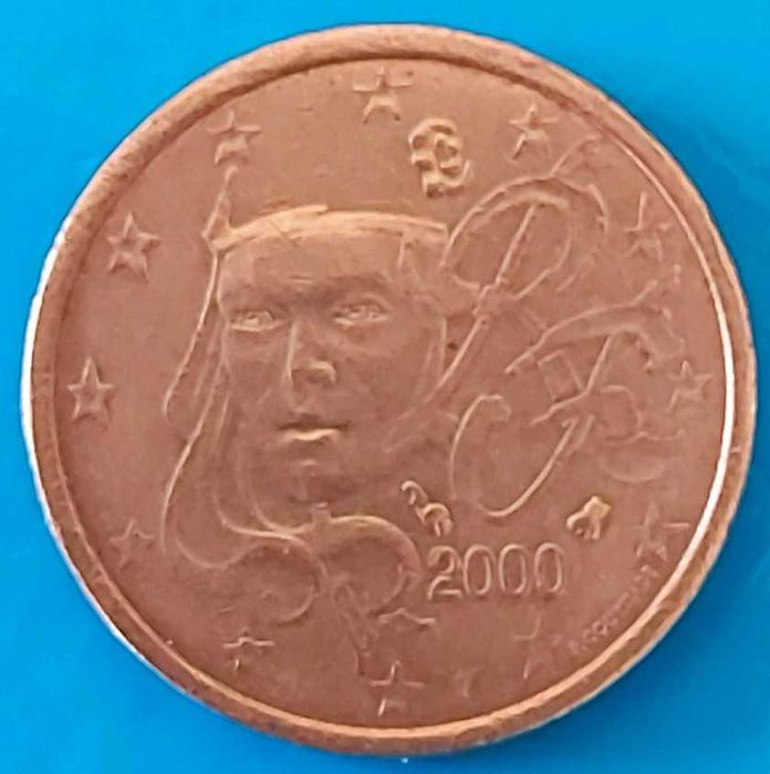 2 Euro Cents Coin from France, 2000