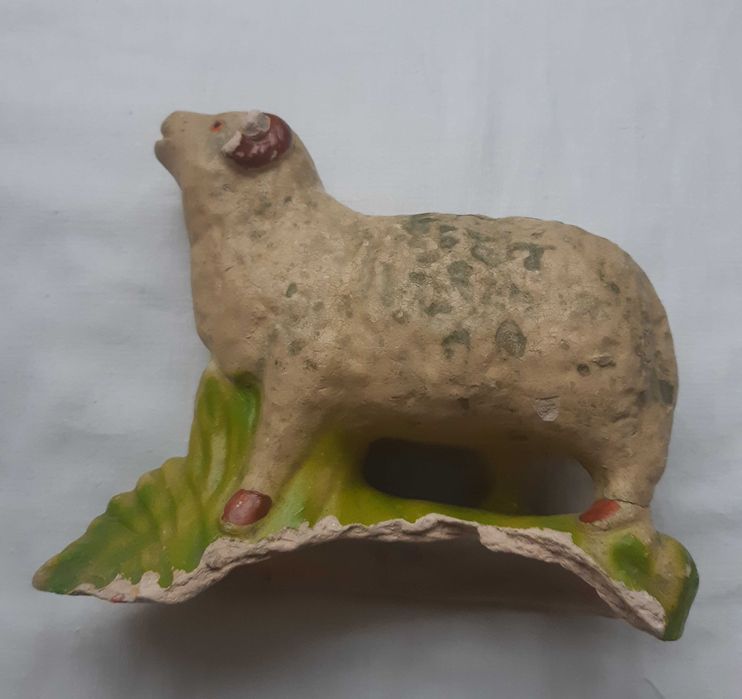 Antiga Figura de Presépio em Faiança