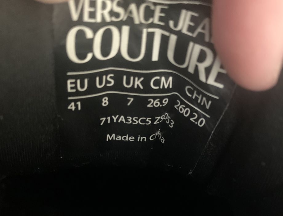 Ténis Versace Preto e Branco