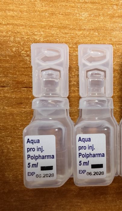 Woda bakteriostatyczna, aqua pro inj. 5 ml 10 sztuk