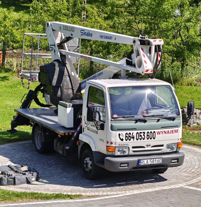 Zwyżka podnośnik koszowy 18m usługi wynajem