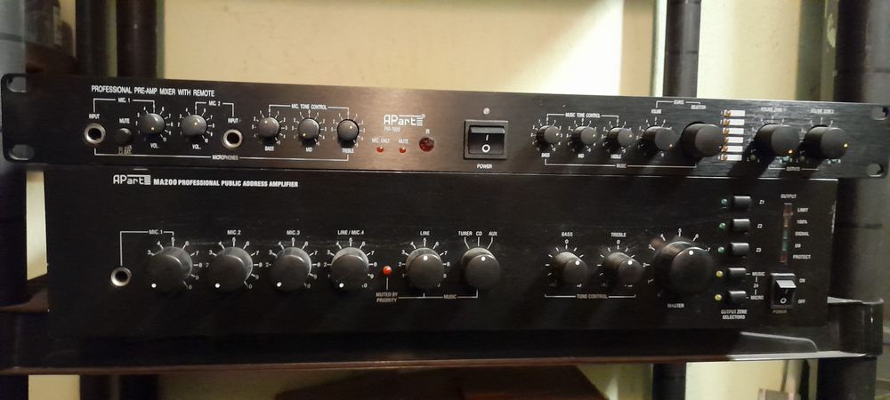 Wzmacniacz  Apart ma200 i apart pir 7600 profiesional