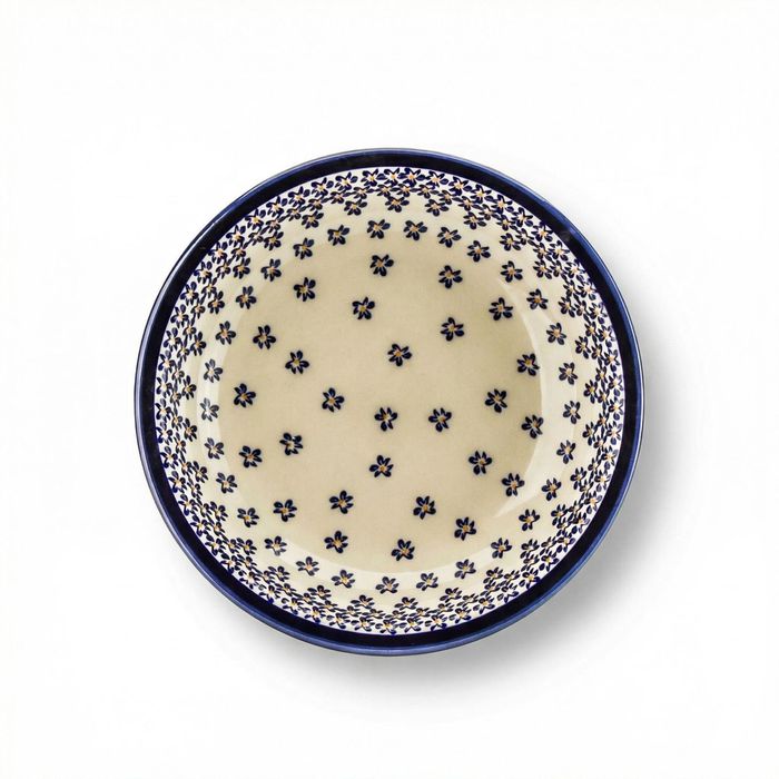 Talerz obiadowy głęboki Bolesławiec 22 cm - wzór 882A (drugi gatunek)