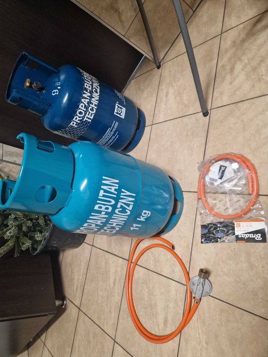 NOWY reduktor gazowy do butli 11kg Bradas opaski wąż do gazu 1 m