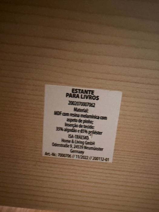 Estante livros como nova