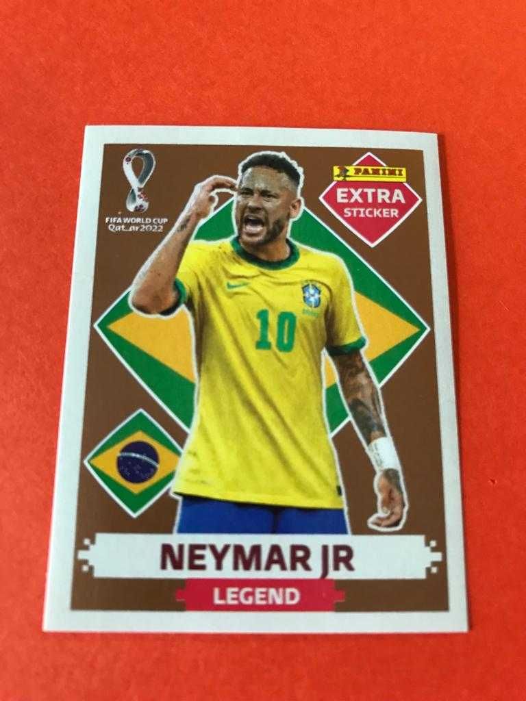 Panini FIFA WC QATAR 2022 Extra stickers Legend NEYMAR JR., BRONZE