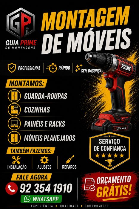 Montamos todos tipos de móveis.