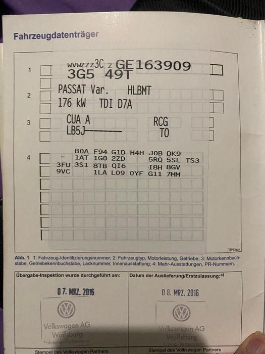 Volkswagen Passat 2016 VIN WVWZZZ3CZGE163909 фото оголошення 12 з 21