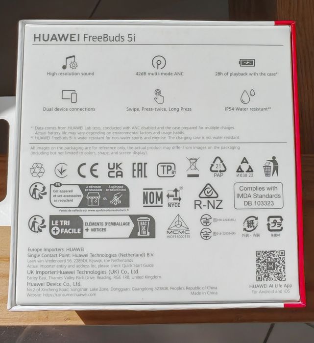 Huawei FreeBuds 5i Branco Cerâmica