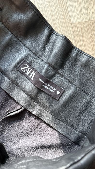 Шорты кожанные зара zara