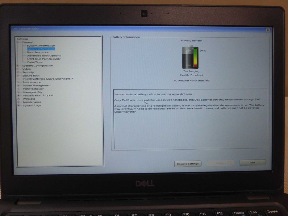 Dell Latitude 5290 12.5" i5-8350U 16GB RAM 256 SSD Win 11 Pro alt 7290