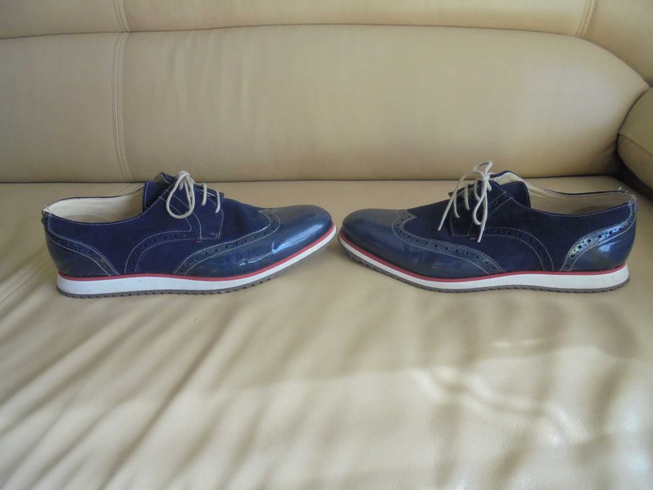 sapatos de homem cor azul