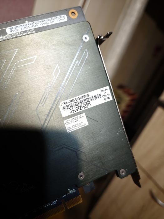 Продам видеокарту Asus Strix RX 480 8gb 256bit
