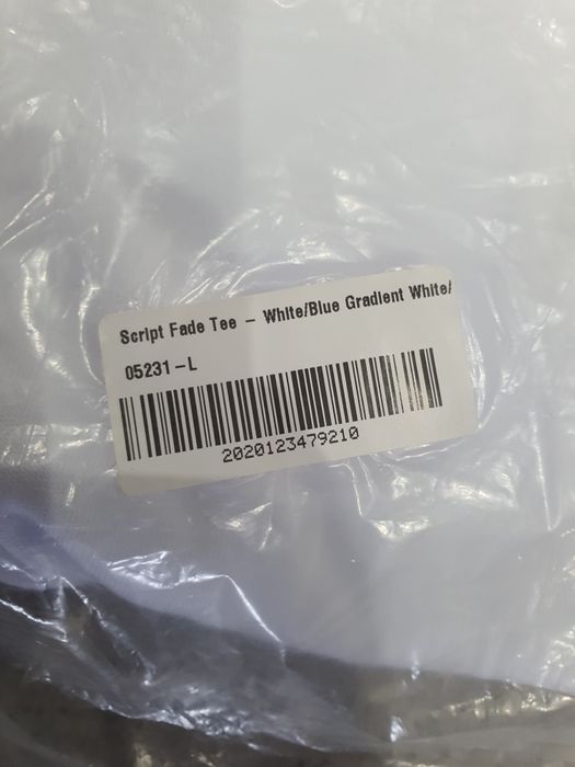 Nowa Koszulka Trapstar Script Fade Tee UK Drill biała