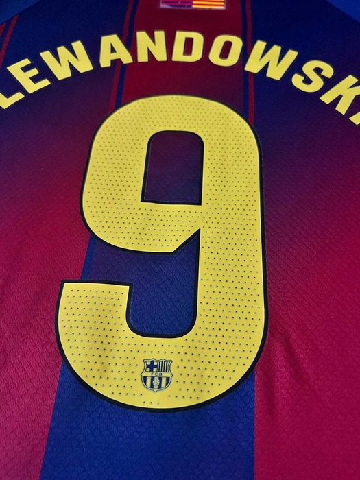 Strój Lewandowski FC Barcelona Zestaw Komplet dziecięcy duży Wybór Sezon 25/26