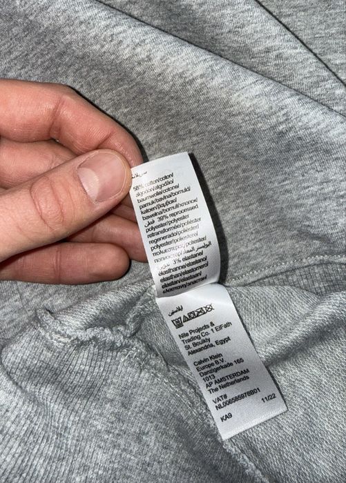 Bluza Calvin Klein szara rozmiar S / L Basic Oryginalna