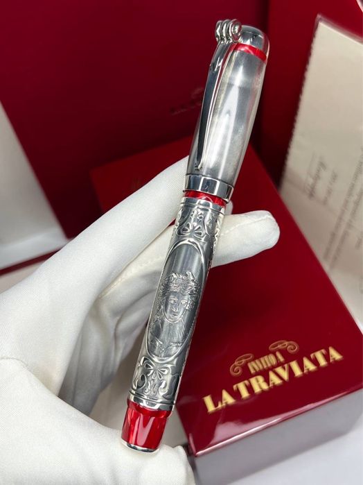 лимитированная Серебряная ручка перьевая Invito A La Traviata