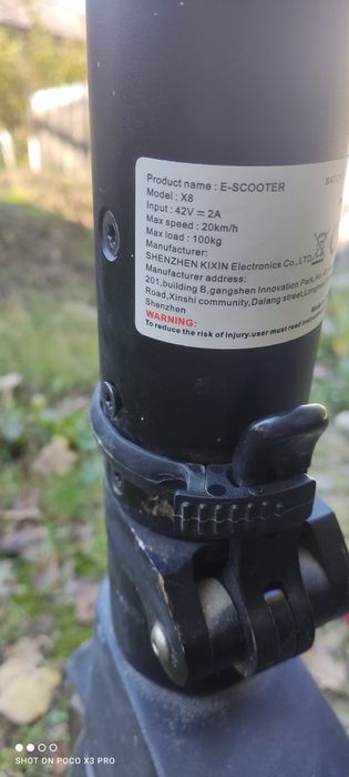 Електросамокат hx x8 black