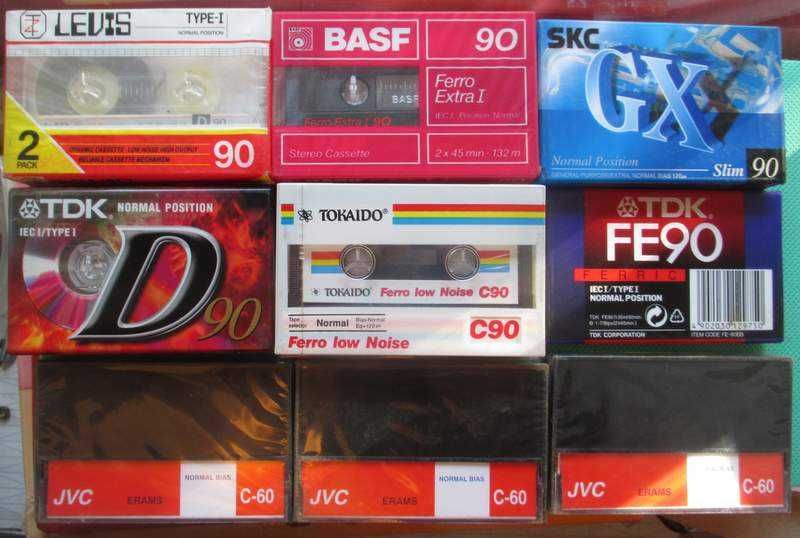 TDK Basf Sony Tokaido JVC Levis Аудиокассеты, кассеты для магнитофона