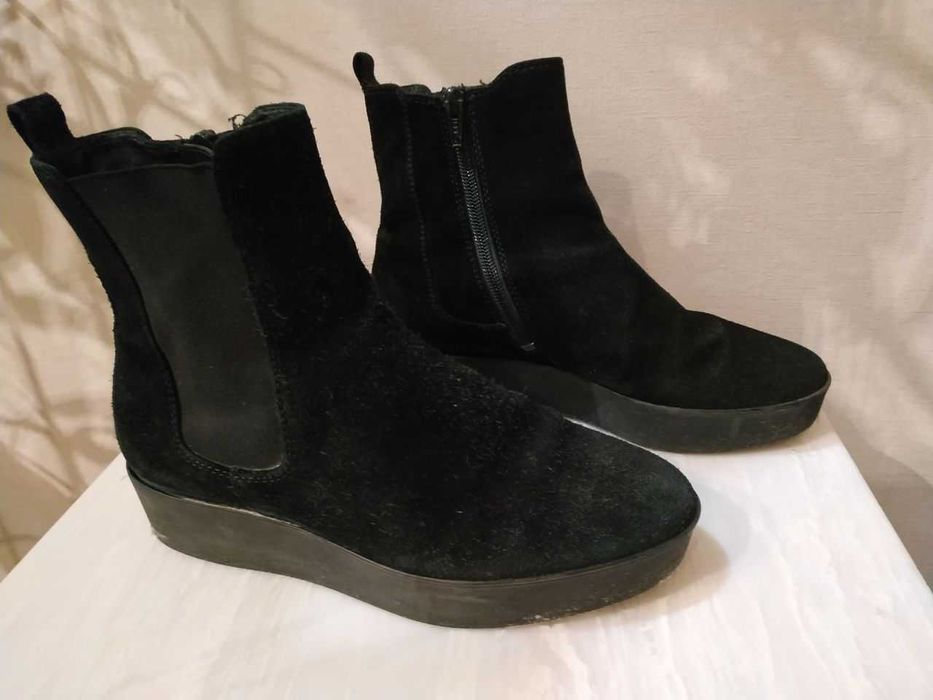 Ботинки замша натуральная демисезон