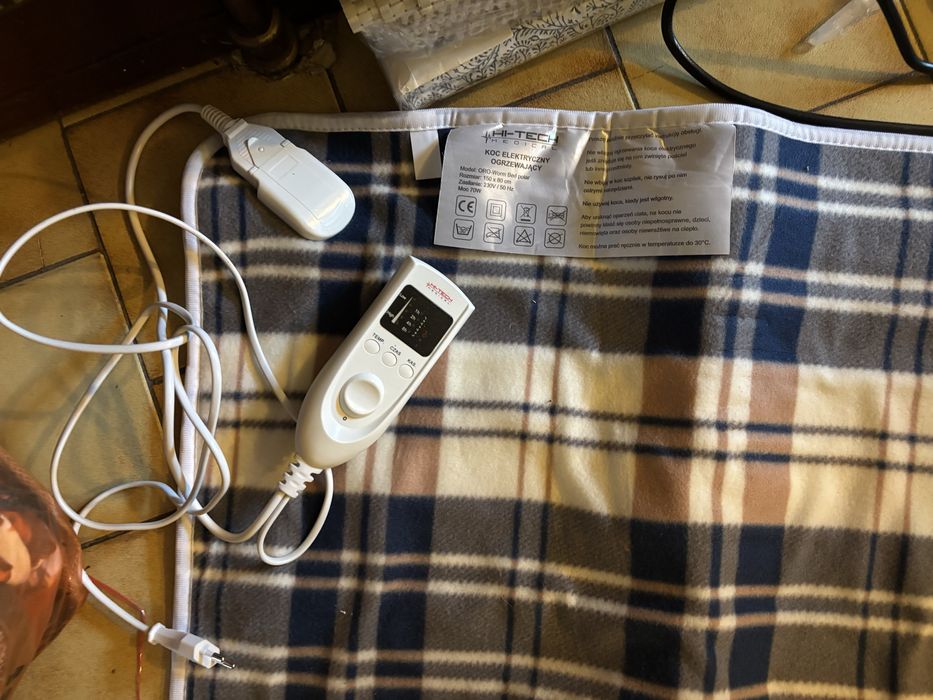 Koc grzejący, podkładka elektryczna