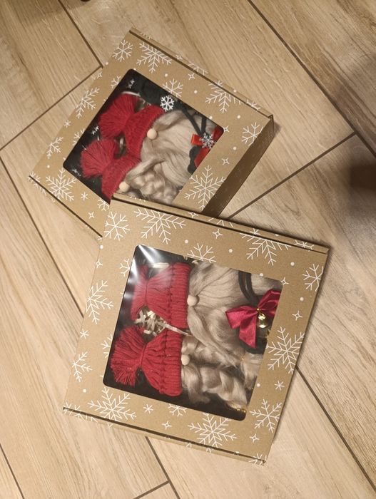 Zestaw zabawek choinkowych skrzaty renifery ozdoby świąteczne aniołek