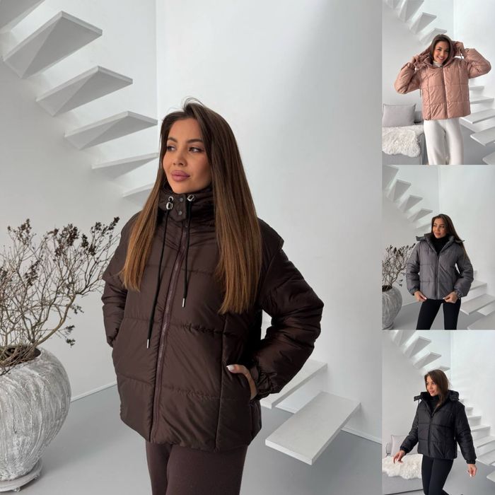 Жіноча весняна куртка 42-44 46-48 шоколад чорній графіт беж