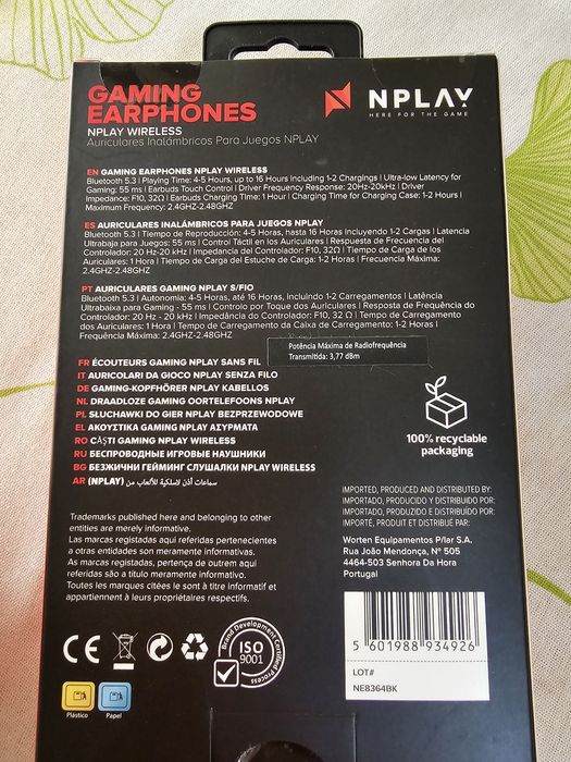 Auriculares Gaming NPlay Novos